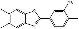 5-(5,6-dimethyl-1,3-benzoxazol-2-yl)-2-methylphenylamine 结构式