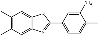 5-(5,6-dimethyl-1,3-benzoxazol-2-yl)-2-methylphenylamine Structure