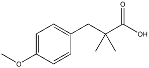 4-Methoxy-a,a-dimethylbenzenepropanoic acid Struktur