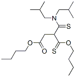 Butanedioic acid, bis(2-methylpropyl)aminothioxomethylthio-, dibutyl ester Structure