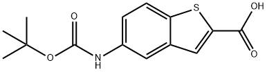 5-{[(叔丁氧基)羰基]氨基}-1-苯并噻吩-2-羧酸, 292068-77-0, 结构式