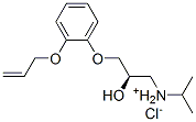 (R)-1-[(1-メチルエチル)アミノ]-3-[2-(2-プロペニルオキシ)フェノキシ]-2-プロパノール·塩酸塩 化学構造式