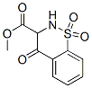 2H-1,2-苯并噻嗪-3-羧酸,3,4-二氢-4-氧代-甲酯,1,1-二氧化物, 29209-29-8, 结构式