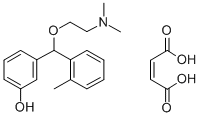 m-(alpha-(2-(Dimethylamino)ethoxy)-o-methylbenzyl)phenol maleate,29209-88-9,结构式