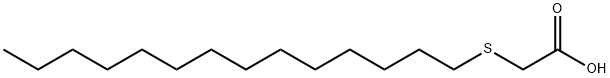 Tetradecylthioacetic acid Struktur