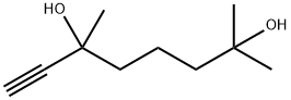 2,6-dimethyloct-7-yne-2,6-diol  Struktur