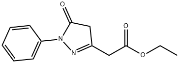 (5-氧代-1-苯基-4,5-二氢-1H-吡唑-3-基)乙酸乙酯,29211-44-7,结构式