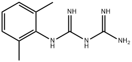 N1-(2,6-ジメチルフェニル)ビグアニド 化学構造式
