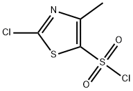 2-クロロ-4-メチルチアゾール-5-スルホニルクロリド 化学構造式