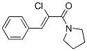 Pyrrolidine, 1-[(2Z)-2-chloro-1-oxo-3-phenyl-2-propenyl]- (9CI),292153-68-5,结构式