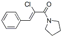 Pyrrolidine, 1-[(2Z)-2-chloro-1-oxo-3-phenyl-2-propenyl]- (9CI)|