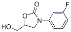 3-(3-fluorophenyl)-5-(hydroxymethyl)oxazolidin-2-one 结构式