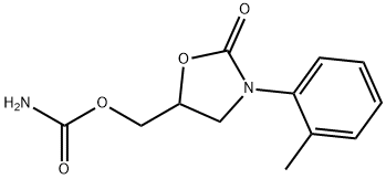 2-Oxo-3-(o-tolyl)-5-oxazolidinylmethyl=carbamate Structure