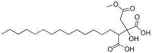 2-Hydroxy-1,2,3-heptadecanetricarboxylic acid 1-methyl ester Structure