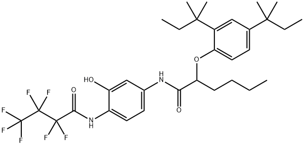 N-[4-(2,2,3,3,4,4,4-HEPTAFLUOROBUTYRAMIDO)-3-HYDROXYPHENYL]-2-(2,4-DI-T-PENTYLPHENOXY)HEXANAMIDE price.