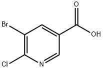 5-Bromo-6-chloronicotinic acid Struktur