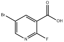 5-BROMO-2-FLUORONICOTINIC ACID Struktur