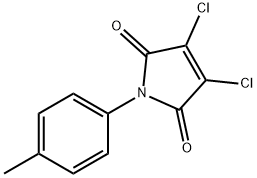 3,4-二氯-1-(对甲苯基)-1H-吡咯-2,5-二酮 结构式