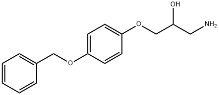 3-(4-苄氧基苯氧基)-2-羟基丙胺 结构式