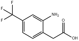 2-氨基-4-三氟甲基苯乙酸 结构式