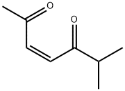 3-Heptene-2,5-dione, 6-methyl-, (3Z)- (9CI) Struktur