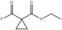 Cyclopropanecarboxylic acid, 1-(fluorocarbonyl)-, ethyl ester (9CI) Structure