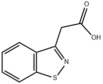 1,2-ベンゾイソチアゾール-3-酢酸 化学構造式