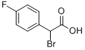 Α-ブロモ-4-フルオロフェニル酢酸 化学構造式