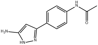 N-(4-(5-aMino-1H-pyrazol-3-yl)phenyl)acetaMide 结构式