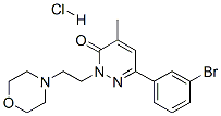 6-(3-bromophenyl)-4-methyl-2-(2-morpholin-4-ylethyl)pyridazin-3-one hy drochloride Structure