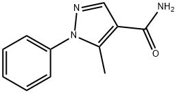 1-PHENYL-5-METHYL-1H-PYRAZOLE-4-CARBOXAMIDE 结构式