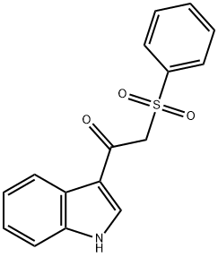 1-(Indol-3-yl)-2-(phenylsulfonyl)ethanone Structure