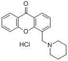 Xanthen-9-one, 4-piperidinomethyl-, hydrochloride 结构式