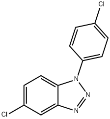 5-クロロ-1-(4-クロロフェニル)-1H-ベンゾトリアゾール 化学構造式