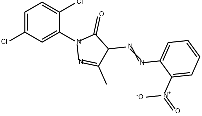 1-(2,5-dichlorophenyl)-3-methyl-4-[(o-nitrophenyl)azo]-2-pyrazolin-5-one,29330-49-2,结构式