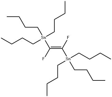 [(1E)-1,2-DIFLUORO-1,2-ETHENEDIYL]BISTRIBUTYLSTANNANE Structure