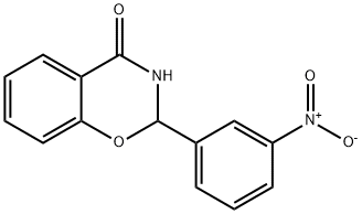 2-(3-硝基-苯基)-2,3-二氢-苯并[E][1,3]咯嗪-4-酮,293326-06-4,结构式