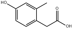 4-HYDROXY-2-METHYLPHENYLACETIC ACID, 29336-53-6, 结构式