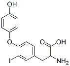 2-amino-3-[4-(4-hydroxyphenoxy)-3-iodophenyl]propanoic acid Struktur