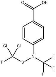 4-[[(dichlorofluoromethyl)thio](trifluoromethyl)amino]benzoic acid|