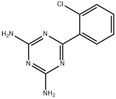 6-(2-chlorophenyl)-1,3,5-triazine-2,4-diamine Structure
