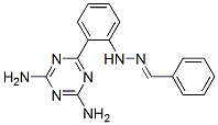 Benzaldehyde [2-(4,6-diamino-1,3,5-triazin-2-yl)phenyl]hydrazone,29366-80-1,结构式