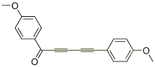 1,5-Bis(4-methoxyphenyl)-2,4-pentadiyn-1-one Structure