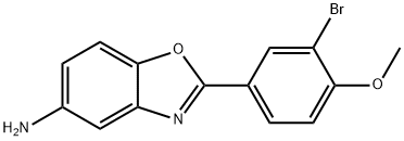 2-(3-BROMO-4-METHOXYPHENYL)-1,3-BENZOXAZOL-5-AMINE Struktur