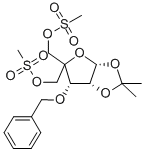 3-O-Benzyl4-C-(methanesulfonyloxymethyl)-5-O-methanesulfonyl-1,2-O-isopropylidene-a-D-ribofuranose