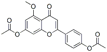 7-Acetoxy-2-(4-acetoxyphenyl)-5-methoxy-4H-1-benzopyran-4-one,29376-69-0,结构式