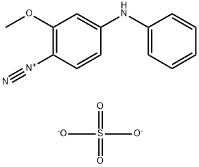 4-anilino-2-methoxybenzenediazonium sulphate (2:1),29377-89-7,结构式