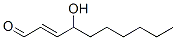 4-hydroxy-2-decenal Structure