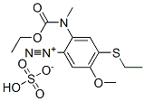 2-[(ethoxycarbonyl)methylamino]-4-(ethylthio)-5-methoxybenzenediazonium hydrogen sulphate,29389-51-3,结构式