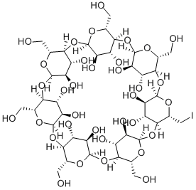 Mono-6-Iodo-6-deoxy-beta-Cyclodextrin,29390-66-7,结构式